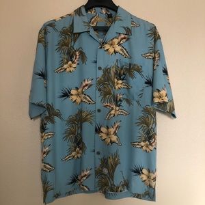 Eagle Dry Goods 100% Silk Buttoned Shirt Sz XL